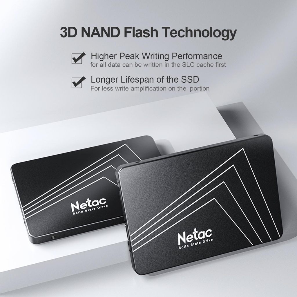 Netac SSD SATA SATA3 SSD 1TB 2TB HD SSD 240GB 256GB 512GB Internal Hard Drives Solid State Disk for