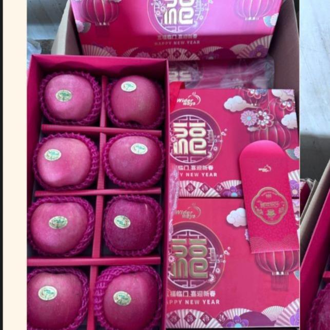 HAMPERS FUJI APEL WIDERWAYS. CNY IMLEK. HAMPERS BUAH MURAH. ISI 8 PCS. ISI 9 PCS. APEL WIDER