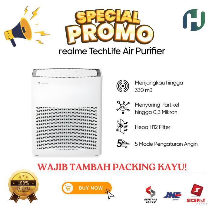 Realme Techlife Air Purifier Penyaring Udara Tanpa Filter Terbaru 