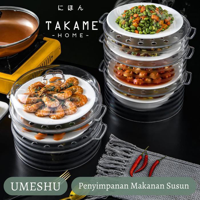 TAKAME Tudung Saji Food Cover 5 Tingkat Piring Saji Roti Kue Makanan