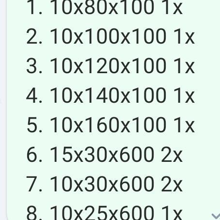 Plat besi potongan custom