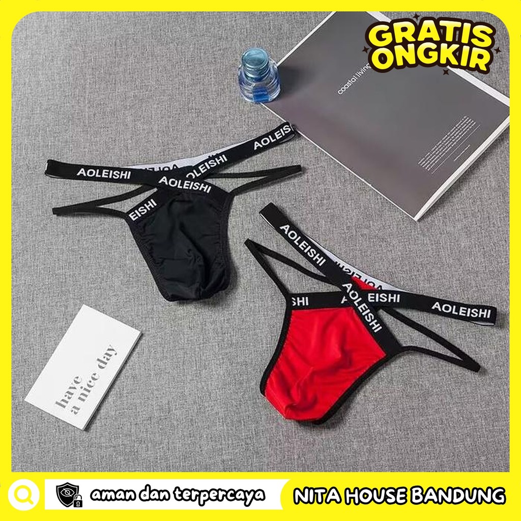 CELANA DALAM PRIA T BACK LOW WAIST CELANA PRIVASI AMAN