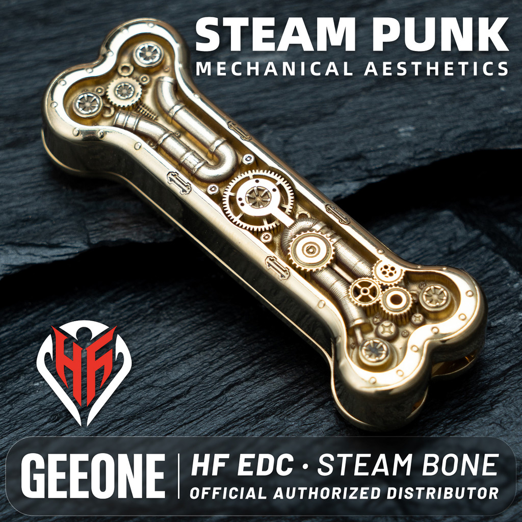 HaveFun Mechanical Bone Brass Mechanical Magnet Fidget Slider Cool Gadget Fidgeting toy Table