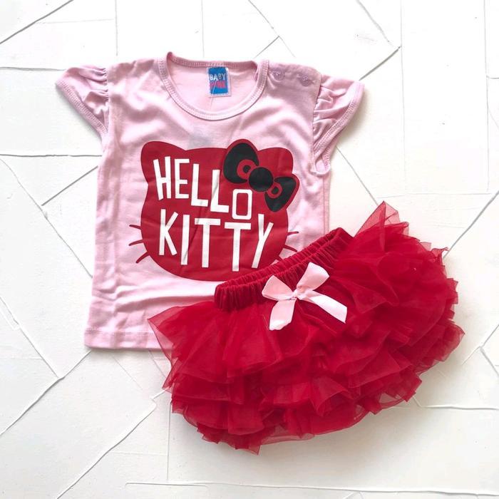 TerbaruBest Seller Baju Anak Bayi Perempuan 6 12 Bulan Setelan One Set Skirt Tutu