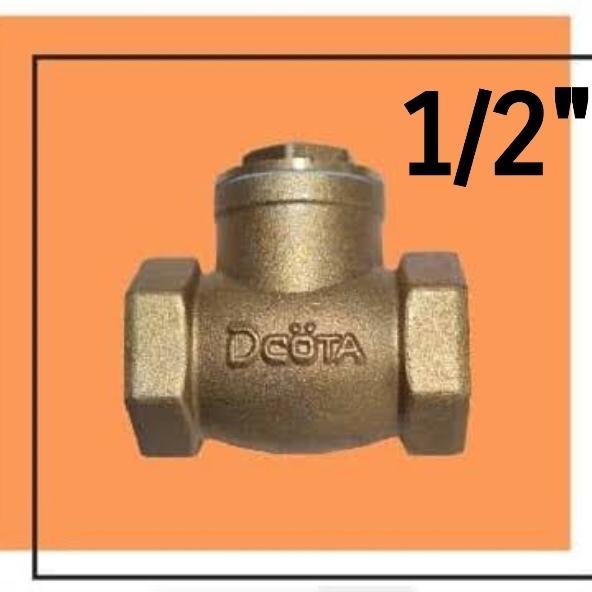 Check valve 1/2 inch Kuningan Swing check valve 1/2" kuningan
