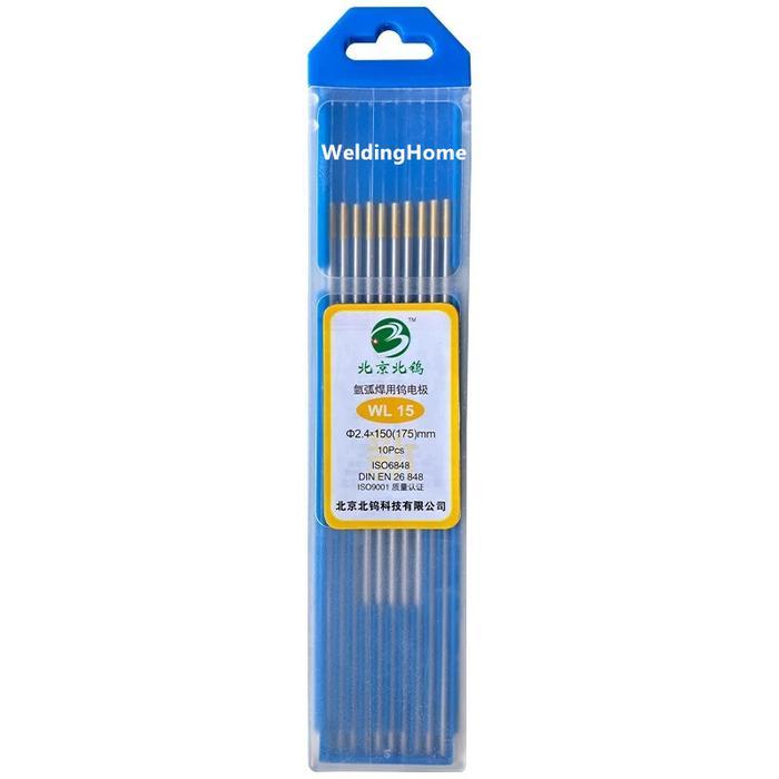 New Tungsten Kawat Gold Tungsten Emas Las TIG Argon 1.6MM 2.0MM 2.4MM 3,2MM Kawat Las Tungsten Argon