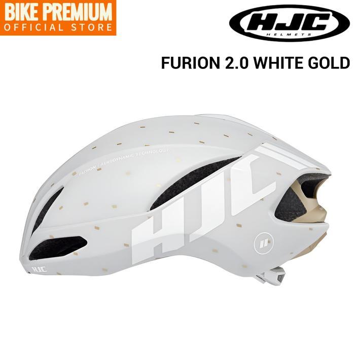 Helm Sepeda Helmet Original HJC Furion 2.0 MT GL White Silver Roadbike