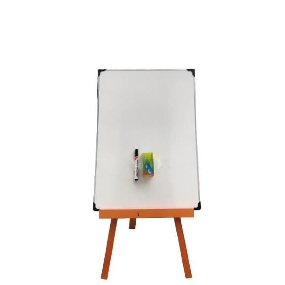 WHITEBOARD+STANDING UKURAN SEDANG 50X70/60X120 CM DENGAN GRATIS SPIDOL DAN PENGHAPUS - STATIONERY