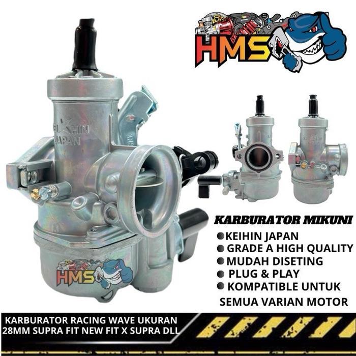 Karbu Karburator Racing Wave 24 28 Mm Karisma Supra X 125 Lagenda Astrea Prima Honda Win C70 Cocok