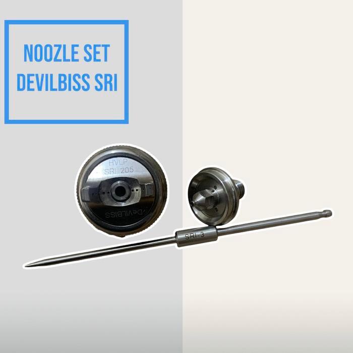 NOOZLE SET DEVILBISS SRI - NEEDLE AIR CAP NOOZLE 1.0 / 1.2