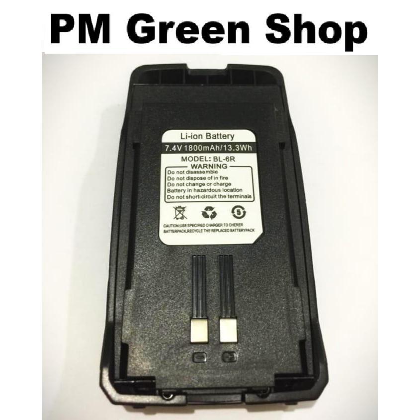 BATERAI HT BAOFENG UV 6R KAPASITAS 1800MAH MODEL BL 6R WALKIE TALKIE
