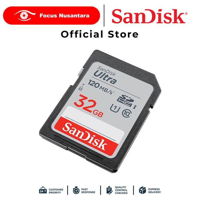 SANDISK ULTRA SDHC CLASS 10 32 GB (120 MBPS)