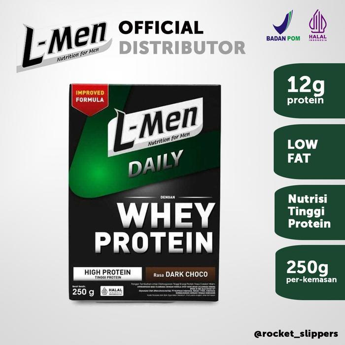 L-MEN DAILY HIGH PROTEIN DENGAN WHEY PROTEIN 250GR - SUSU LMEN