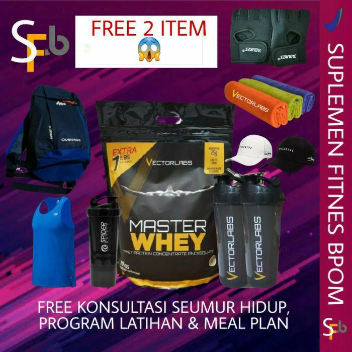 MASTER WHEY VECTORLABS 10 LBS ISOLATE BLEND SUPLEMEN SUSU FITNES