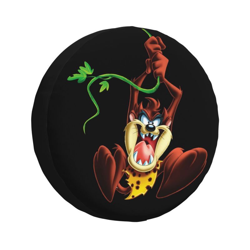 Taz Cartoon Wild And Crazy Spare Wheel Tire Cover for Toyota Tasmanian Devil RV SUV Trailer Vehicle 