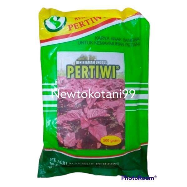 ( 500 gram ) Benih bayam merah PERTIWI 500 gram bibit bayam merah berkualitas dari benih pertiwi
