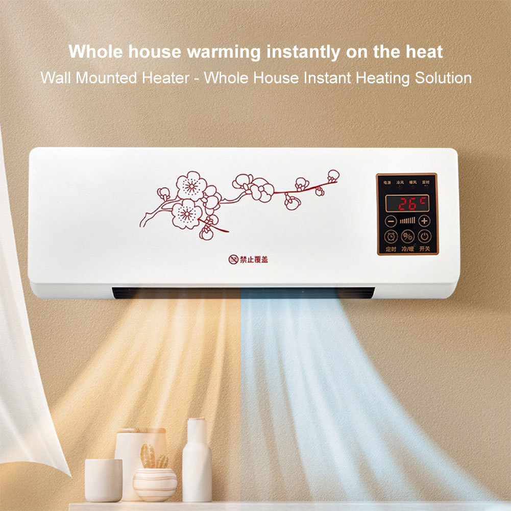 Pemanas Listrik 1800W AC Combo Pemanas Ruangan Terpasang Di Dinding Pemanas dan Pendingin Ruang Kipa