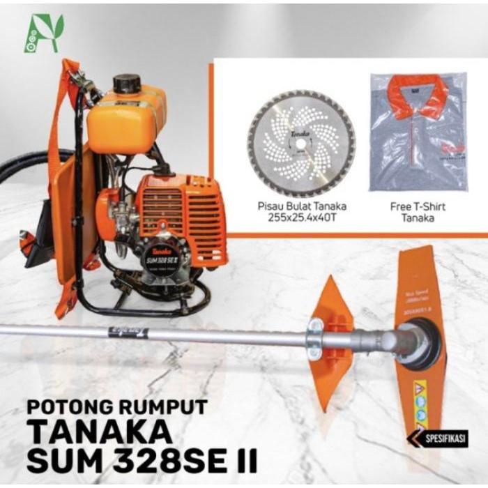 Mesin babat rumput Tanaka SUM 328 SE II. babat gendong