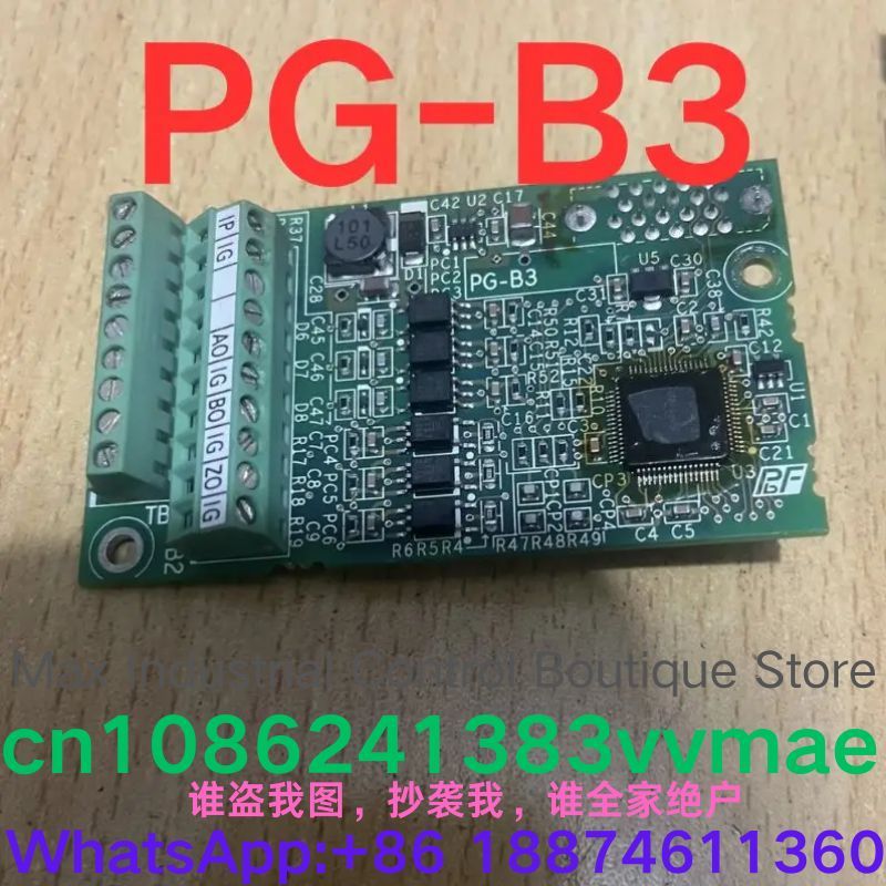 Second Hand Test OK Frequency Converter PG Card PG-B3 for Industrial Use Quality Assured