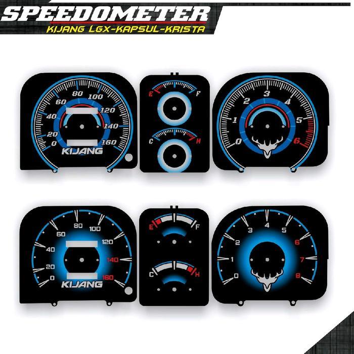 Promo!! Speedometer Kijang Lgx Kapsul Krista Papan Panel Spedometer Variasi Custom Mobil
