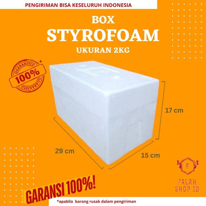 Styrofoam Box 2 Kg Kecil Ukuran 29 X 15 X 17 Cm New Tanpa Kuping / Cooler Box / Box Ikan / Box Es