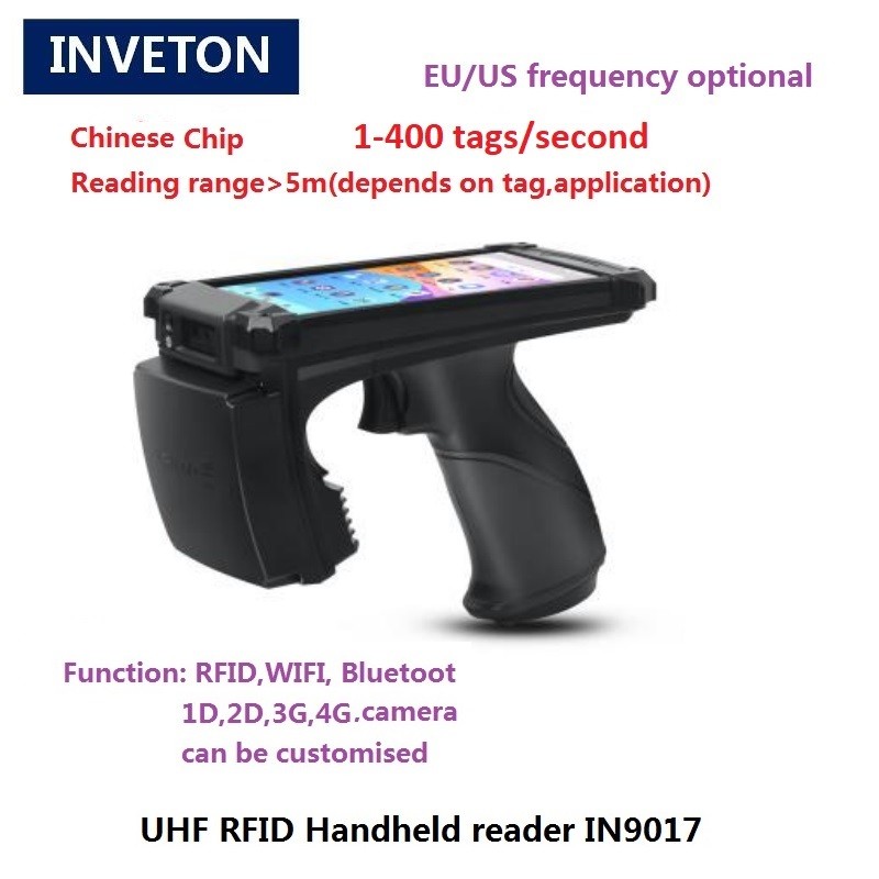 UHF RFID Handheld Terminal Reader 865mhz 928mhz RFID Reader Android Blue-tooth UHF Handheld Reader