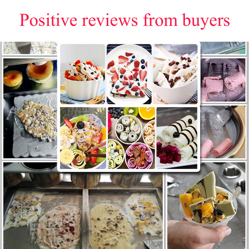 Portable Ice Cream Fry Whipping Cold Plate Ice Cream Machine Ice Cream Maker Roll Maker Machine