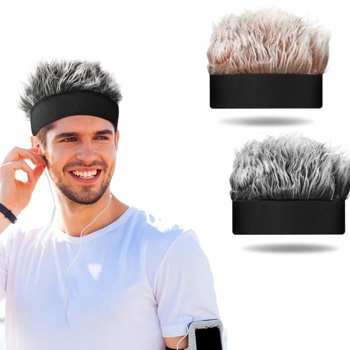 Topi Penutup Uban Penutup Jidat Tinggi Rambut Tipis Topi Ala Wig Retro