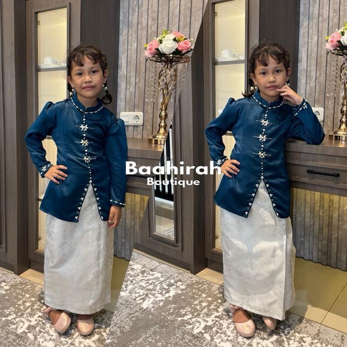 Best Seller Baju Kurung Anak Rok Songket Satu Set Rok Songket Tali Belakang Kekinian Model Terbaru