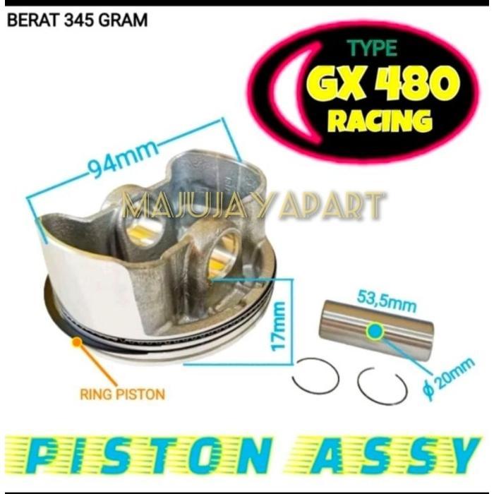 PISTON ASSY GX480 DIAMETER 94MM SIZE STD PASSSS