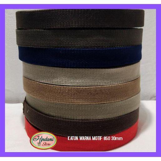 "New" TALI WEBBING KATUN 3CM TALI TAS WARNA WARNI MOTIF 720