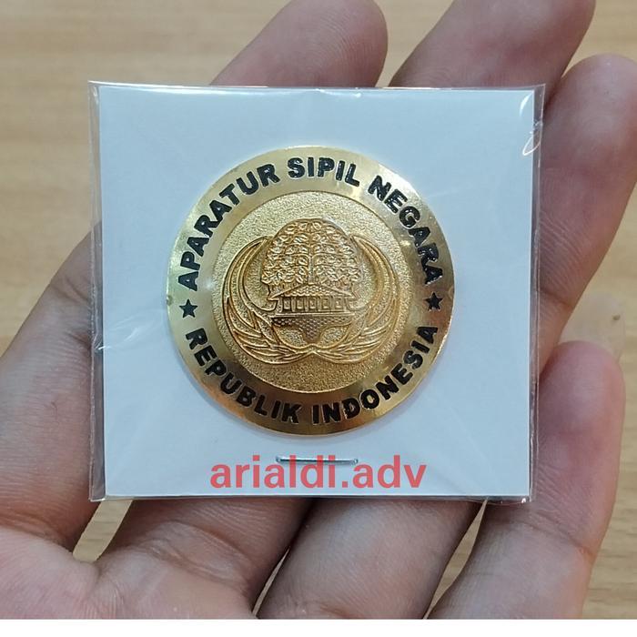 pin korpri asn bulat magnet pin korpri aparatur sipil negara magnet