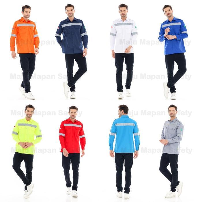 New Best Quality 100% Original Wearpack Safety Ukuran Besar Baju Safety Baju Kerja Atx Bordir K3