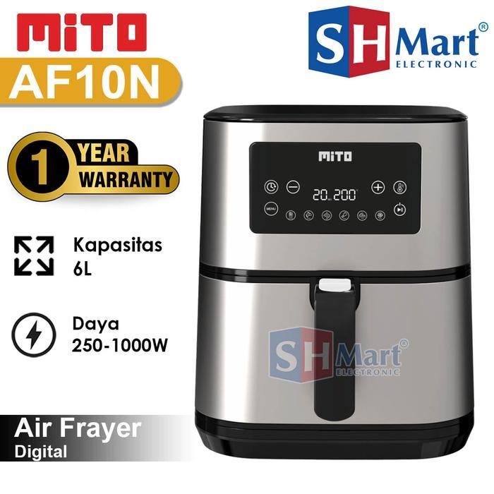 MITO GRANDE AIR FRYER DIGIFRY AF10 KAPASITAS 6 LITER ORIGINAL (MEDAN)