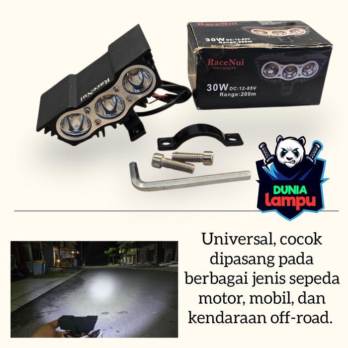 Lampu Tembak Sorot Owl Cree 3 Mata Ready