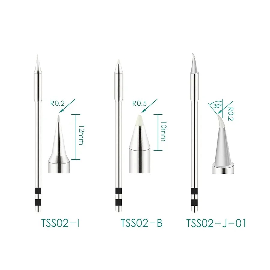 ORIGINAL QUICK TS1200A LEAD FREE SOLDERING IRON TIP WELDING PEN TOOL TSS02-SK TSS02-I TSS02-1C