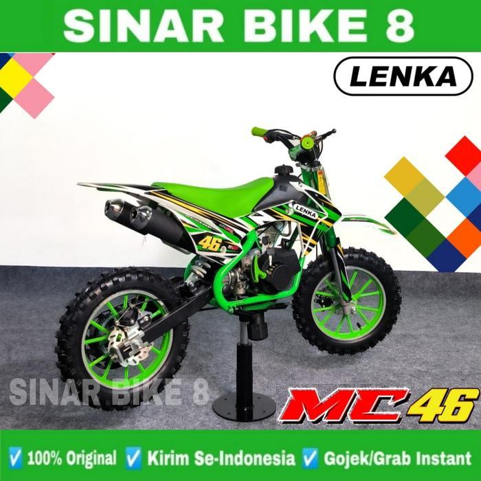 Mini Trail Lenka MC 46 Motor Bensin Anak 2 Tak - Hijau