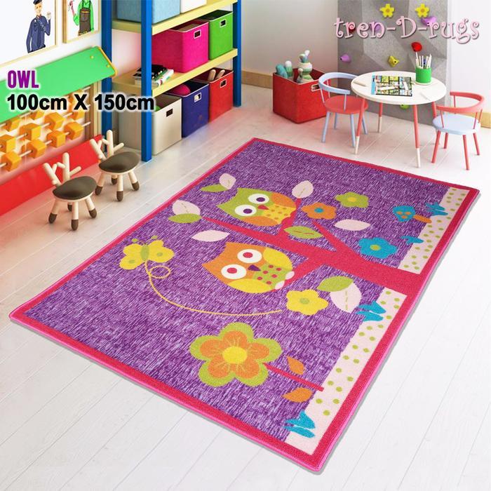 Tren-D-rugs Karpet permadani anak karakter bulu anti slip murah NMs