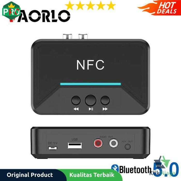 Ready VAORLO Audio Bluetooth 5.0 Receiver NFC Stereo Car Kit Speaker -