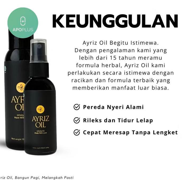 Ayriz Oil 50Ml Travel Size ~ Minyak Terapi Herbal Original