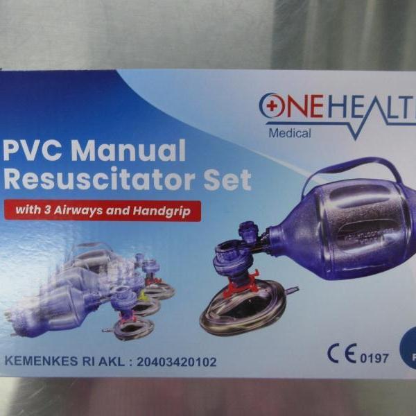 Ambubag Dewasa Pvc Onehealth - Resuscitator Pvc Onehealth Set Terlaris