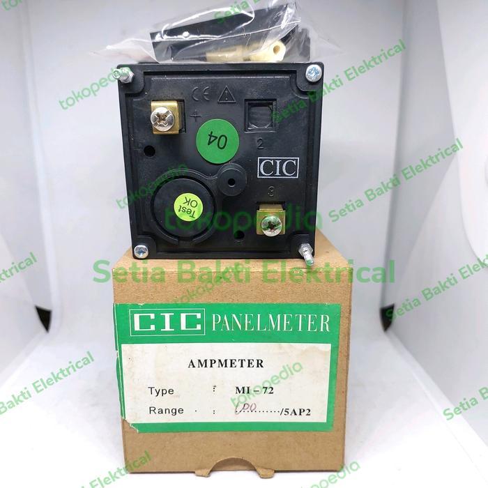 Ampere Meter Via Ct 72X72 100A Cic Ammeter 72X72 100A Cic Via Ct Terlaris