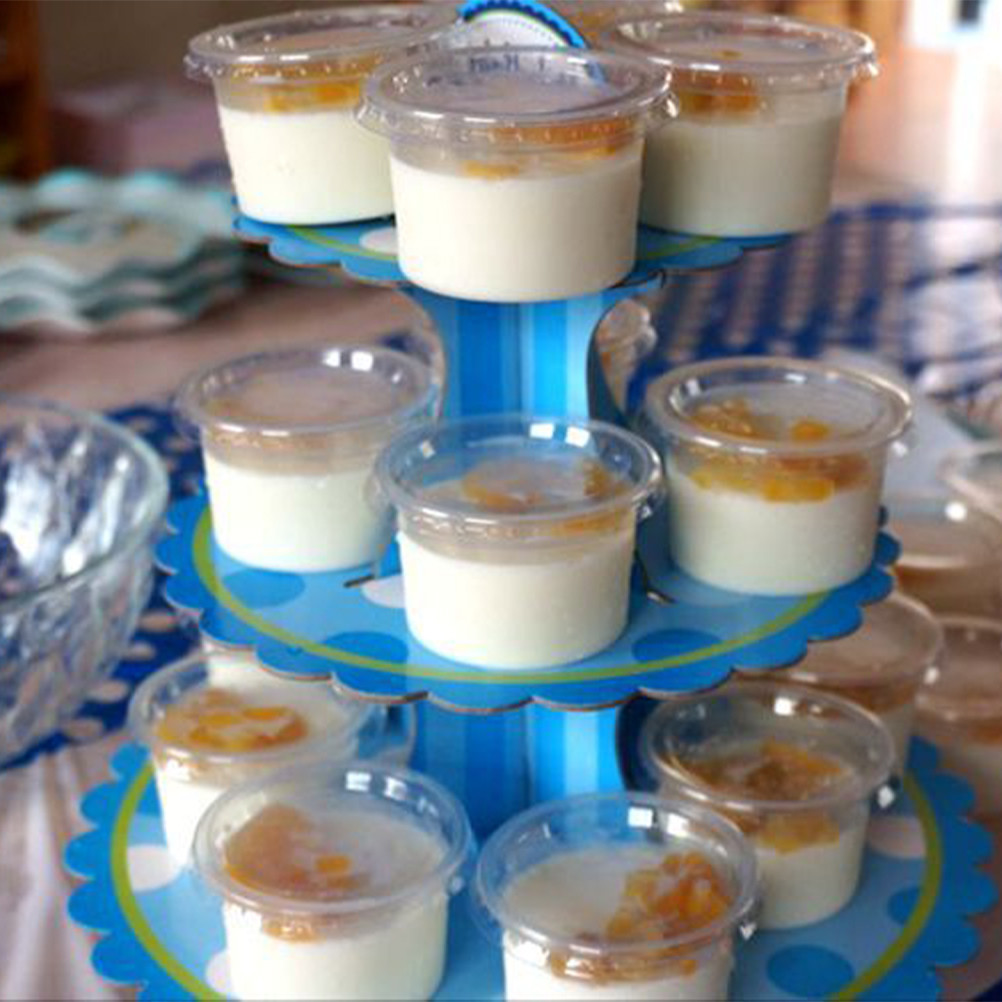 50 Buah/100 Buah 140Ml Kotak Toples Es Krim Mangkuk Saji Mangkuk Makanan Penutup Cangkir Makanan Pen