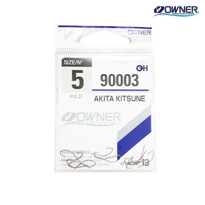 Owner Akita Kitsune 90003 Hook Mata Kail Pancing Made in Japan