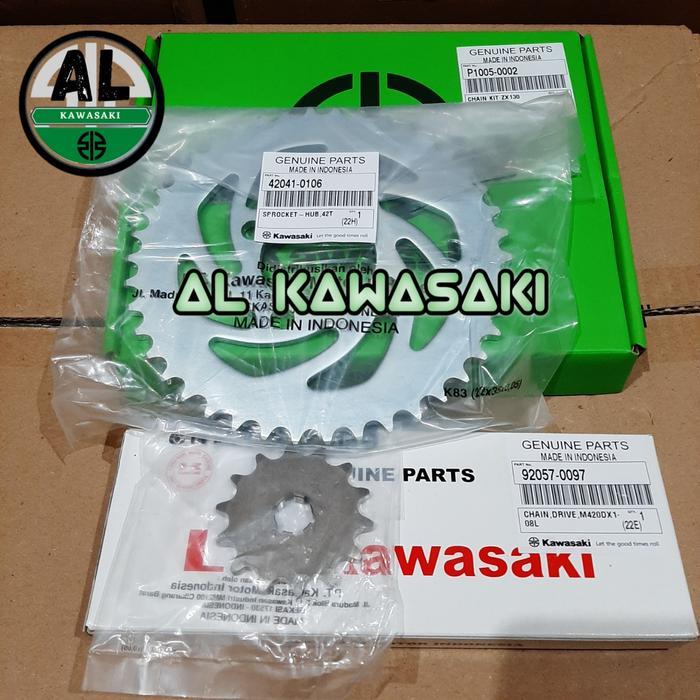 Terbatas Gear Set Gir Set Girset Kawasaki Zx130 Zx 130 Original Terlaris