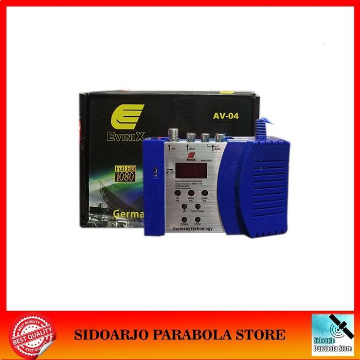 Converter RCA To RF TV Kabel Modulator AV Stereo Evinix Skyview