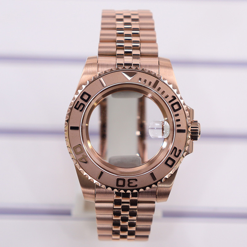 Rose Gold 40mm nh35 Watch Case Waterproof For NH35 SUB NH36 GMT NH34 NH70 NH72/Miyota 8215/Eta 2824