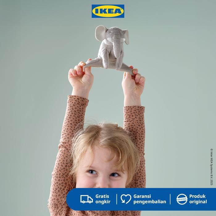 Ikea Djungelskog Boneka Gajah Mini Lucu 13Cm