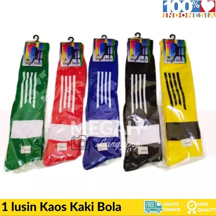 6 PCS KAOS KAKI SEPAK BOLA - KAOS KAKI PANJANG SEPAK BOLA / FUTSAL/ KAOS KAKI BOLA PANJANG - KAOS