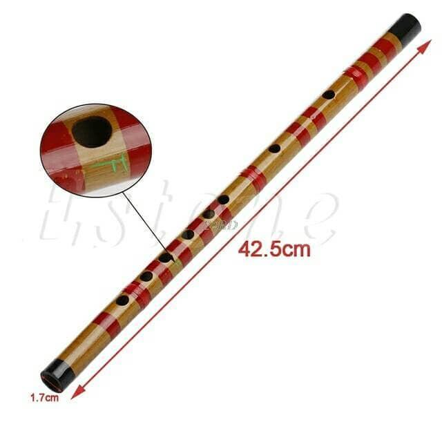 Suling bambu cina (DiZi ) ton F , dapat membran